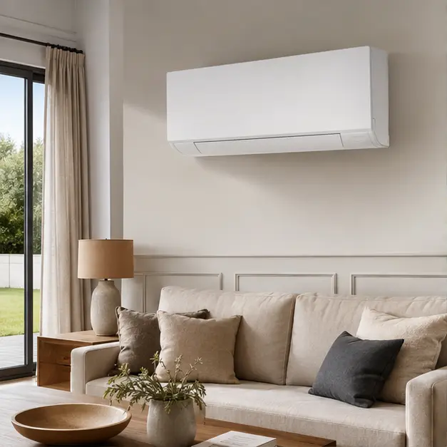 Pompe à chaleur air air dans une pièce de vie
